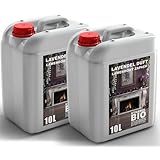 20L Premium Bioethanol 96,6% Rein - 2x10 Liter ökologischer Brennstoff für Ethanol-Kamine, saubere...