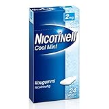 Nicotinell Kaugummi 2 mg Cool Mint (Minz-Geschmack), 24 St. – Nikotinkaugummi für die...