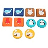 HWGING 10 Stück Wandschutz, Türstopper, Geräuschreduzierung, Selbstklebend, Cartoon-Türstopper...