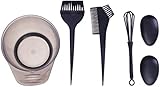 POFET 5-teiliges Haarfärbe-Set, Haarfärbe-Pinsel und Schüssel, inkl. Haar-Tönungsschale,...