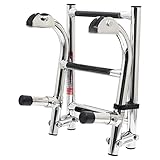 Badeleiter Klappbar Tube Sport 3 Schritt, Marine Edelstahl Teleskop-Boot Boarding Ladder, Marine...