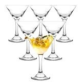 MUXHEL Martini Gläser 6er-Set, 120ml Martinigläser, martini glas, Cosmopolitan Gläser, Martini...