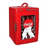 Coke Mini Kühlschrank für Schlafzimmer 25L Kühlbox 28 Dose Tisch-Getränkekühlschrank mit...