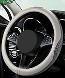 QIOZO Lenkradbezug passend für BMW 123d E81 2007 2008 2009 2010 2011 2012 Autozubehör: grau