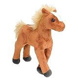 Wild Republic 12865 13595 Plüsch Pferd, Cuddlekins Kuscheltier, Plüschtier, 20 cm, Braunes Fohlen...