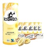 koawach – Haferdrink Banane mit Koffein 12x235ml Set – Bio-Bananendrink mit natürlichem Guarana...