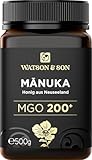 Watson & Son Manuka Honig MGO 200+ 500g | Premium Qualität aus Neuseeland
