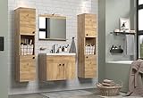 trendteam smart living - Haven - Badmöbel-Set - Eiche - (BxHxT) 142 x 133 x 40 cm -...