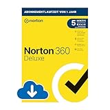 Norton 360 Deluxe 2024 | 5 Geräte | Antivirus | Secure VPN | Passwort-Manager | 1-Jahres-Abonnement...