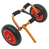 Ciounmb Aluminium Kajakwagen faltbar: 80kg Traglast, Transportwagen für Kanus und Kajaks, mit...