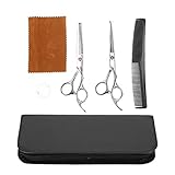 Professionelle Effilierschere zum Schneiden von Haaren, Edelstahlschere mit blau-lila Strasssteinen,...