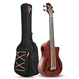 4 Saiten Ukulele Bass Mahagoni Instrumente mit EQ
