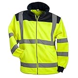 URG Fleece Warnjacke Winterjacke Warnschutzjacke Arbeitsjacke Gelb (POL-HSV-Y) (L)
