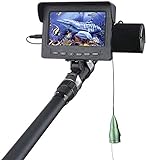 YUKM Fischfinder Unterwasser-Angeln-Videokamera, 6 Stück IR-LED-Lichter Nachtsicht Wasserdicht...