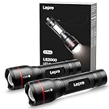 Lepro LED Taschenlampe, LE2000 Extrem Hell LED Taschenlampen mit 5 Modi, Zoombare Camping Handlampe,...