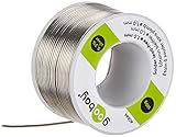 goobay Lötzinn Bleifrei 1mm auf 100g Spule, Lötdraht mit Flussmittel für Elektronik, Platinen &...