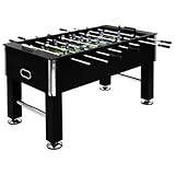 Fasba Kickertisch, stabile Stahlkonstruktion mit verstellbaren Beinen, MDF-Spielfeld 140 x 74,5 cm,...