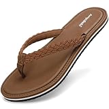 ARRIGO BELLO Flip Flops Damen Sommer Zehentrenner Bequem Sandalen Strand Innen Außenbereich Frauen...