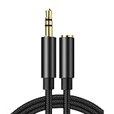 PaYuanRaoTi 2PCS Klinke Verlängerungskabel, 2m für Kopfhörer Verlängerungskabel mit übertragung...
