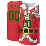 Generisch Personalized Basketball Trikot Erwachsene Kinder Individuelles Trikots Weihnachts Kostüme...