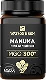 Watson & Son Manuka Honig MGO 300+ 500g | Premium Qualität aus Neuseeland
