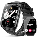 Smartwatch Damen Herren, 1,85'Zoll HD Touchscreen Smart Watch mit Bluetooth Anrufe, 112 Sportmodi...