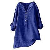 Damen Basic T-Shirts - Oversize Vintage KurzÄrmeliges Schmale Passform Streetwear Blusenkleid...