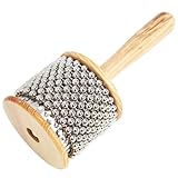 A-Star Cabasa Afuche Shaker aus Holzperlen – 7 cm Durchmesser, klein – Handschlaginstrument