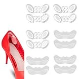 6 Paar Gel Fersenpolster, Fersenpolster Schuhe, Fersenschutz für Schuhe, Transparent Fersenschutz...