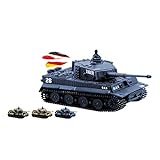 GERMAN TIGER I - RC R/C mini ferngesteuerter Panzer, Tank, Kettenfahrzeug, Schuss, Sound, Licht,...
