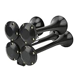 4 Trompeten Luftkompressor Horn 150 DB Lauter Universeller Passform für Fahrzeuge
