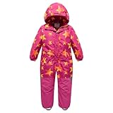 linboo Unisex Kinder Schneeanzug mit Kapuze Gefüttert Skioverall Wasserdicht Winddicht...