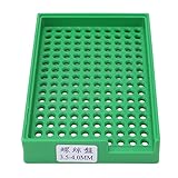 Telituny Schraubentablett PP Schlitzaufbewahrungshalter 3,5-4,0 mm 160 Löcher Antistatischer...