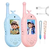 Das 2-teilige Outdoor-Spielzeug - Reichweite 300 m Walkie-Talkies für Mädchen mit 4 Spracheffekten...