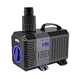YAOBLUESEA Eco Teichpumpe Filterpumpe Bachlaufpumpe 7000L/H 50W Energiespar Wasserpumpe Koiteich...