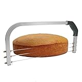 Tortenschneider Tortenbodenschneider 53cm - Edelstahl Tortenmesser Inkl. 3 Schneiddrähten,...