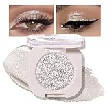 BelleVive Glitzerlidschatten, heller Lidschatten, gepresster Glitzerlidschatten, Glitzermatter...