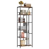 Standregal mit 6 Ablagen und Lochplatte, Küchenregal mit Metallrahmen, Bücherregal, Lagerregal,...