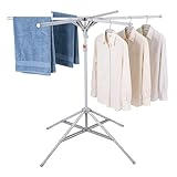 Chingcoo Standtrockner Wäscheständer Hoch Klappbar mit 6 Flügeln,Wäschespinne Wäschetrockner...