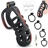 FLUTOY Chastity Cage Male Cobra 2.0, Peniskäfig Keuschheitsgürtel Keuschheitskäfig mit 4...