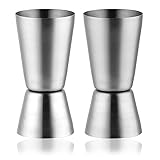 Cocktailmessbecher Cocktail Doppelmass Skala, 2 Stück Cocktail Messbecher Barmaß, Cocktail Dual...