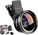Auricase 2-in-1 Universal Handy Kamera objektiv, Handy objektiv Set, 12,5X Macro Lens, 0,45X...