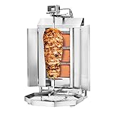 GGM Gastro | DOK3-SB-N | Gas Gyros-/ Dönergrill - 3 Brenner - max. 40 kg - inkl. Schutzblech &...