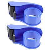 DOITOOL 2 Stück Handheld Klebeband Cutter Leichter Verpackungsabroller für Sicheres Versiegeln von...