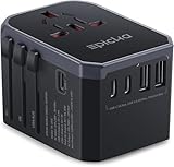 EPICKA Reiseadapter Weltweit, Universal Reisestecker Adapter 30W, Internationaler Steckdosenadapter...