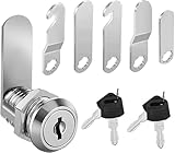 qingmeng Briefkastenschloss 20mm mit 5 verschiedenen Schlossplatten,Briefkastenschloss 4...