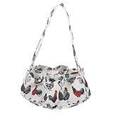 VERDANVERSE Eiersammelkorb mit Mehreren Taschen aus Robustem Großer Kapazität für Hühnereier...