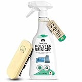 Emma Grün® Polsterreiniger für Sofa, Couch & Autositze 1x500ml [inkl. Polsterbürste] -...