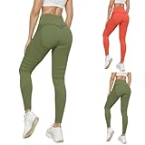 CXKOLD High Waist Leggings Damen Elastische Leggins Weiche Sporthose für Sport Gym Seamless Sport...