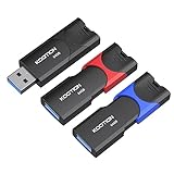 KOOTION USB Stick 64GB 3 Stück USB 3.0 USB C Stick Flash Laufwerk Thumb Drive Retractable USB Flash...